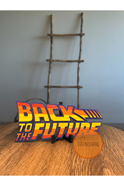 TURUNCUHANE Back To The Future Logo Masaüstü Dekor Koleksiyon Figürü Hediyeli...