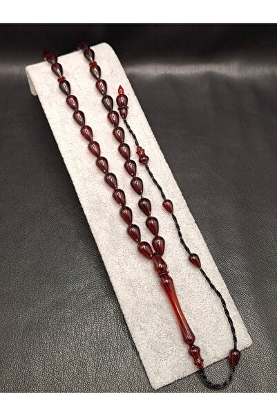 Han Ticarethane Model Tear Drop de culoare roșu închis, mărgele de rugăciune ...