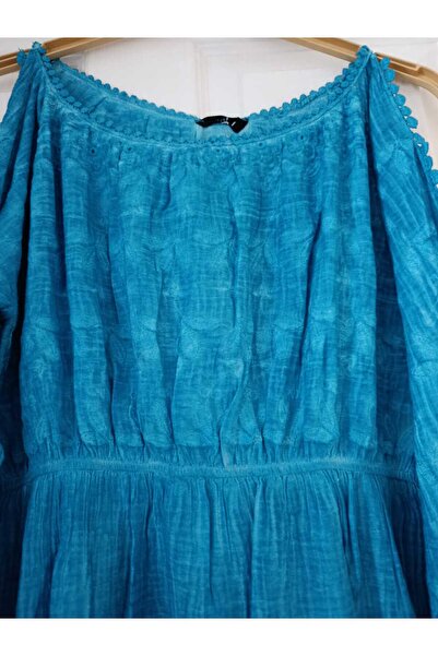 anne moda ankara Abiye Tarz, Otantik % 100 saf pamuk, Omuz pencereli, Şık , Uzun Elbise