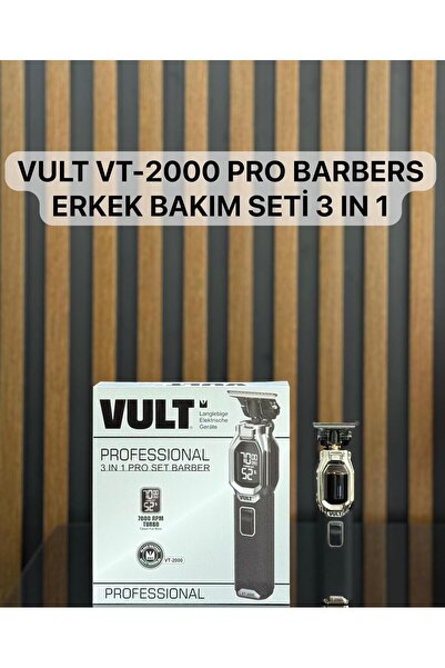 VULT VT-2000 Profesyonel Saç-Sakal tıraş makinesi 3 ü bir arada (Yeni)
