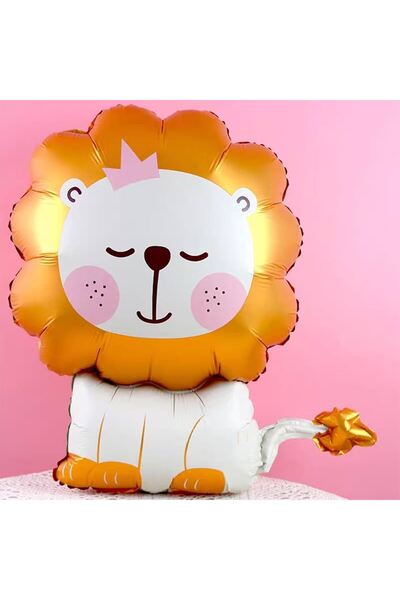 Partifabrik Cute Lion Themed Foil Balloon 55 cm