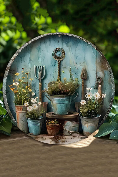 kutuTR UV Baskı 3D GÜRÜNÜMLÜ MDF Duvar Süsü – Çiçek ve Bahçe Temalı Tasarım – 33x33 cm & 20x20 cm DT165