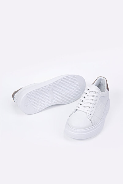 Vantaggio Volt Білі внутрішні та зовнішні 100% натуральні шкіряні чоловічі кросівки