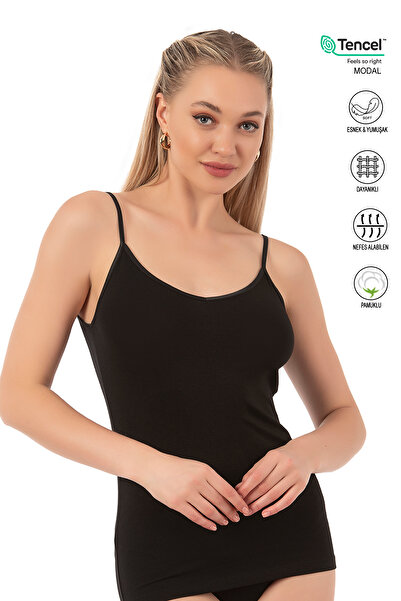 M&Y Boutique77 Women's Cotton Modal Stretchy Comfortable Satin Trimmed Thin Strap Tank Top