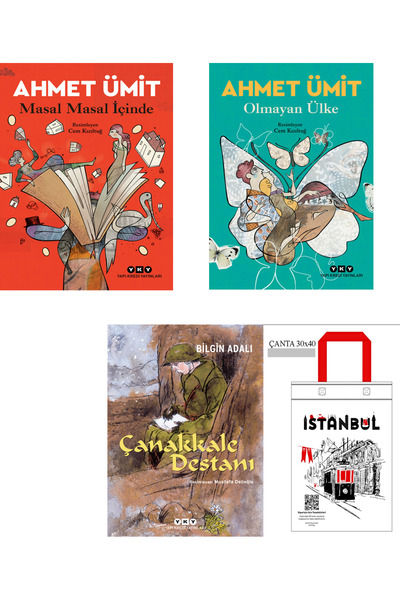 Yapı Kredi Yayınları Masal Masal İçinde - Olmayan Ülke - Çanakkale Destanı be...