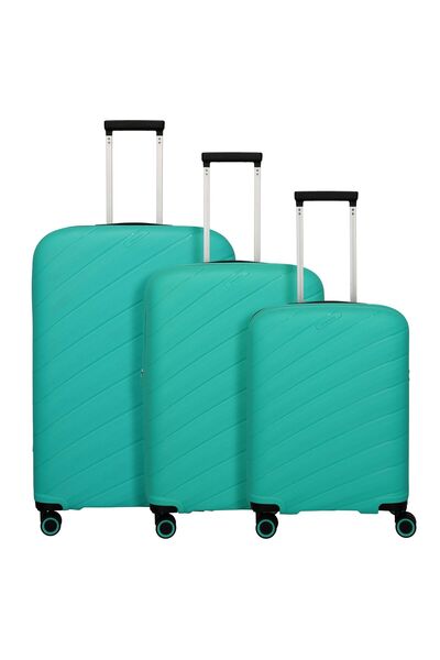 Travelite Burano 4 Rollen Kofferset 3-teilig mit Dehnfalte