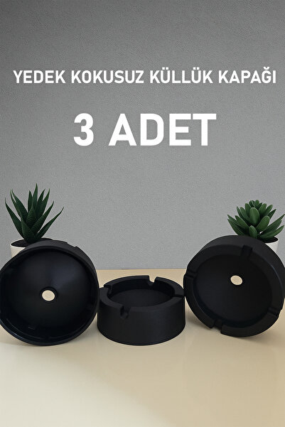 Entude 3 Adet Yedek Kokusuz Küllük Kapağı – Tüm Cam Küllüklere ve Kavanozlara...