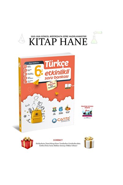 Çanta Yayınları 2025-2026 6. Sınıf Türkçe Etkinlikli Soru Bankası Analitik Dü...