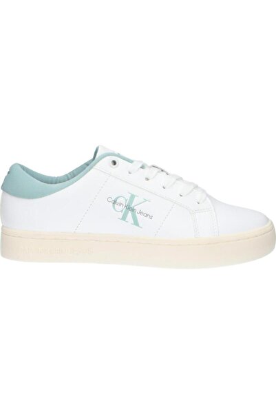 Calvin Klein Classic Cupsole Lowlaceup Bright White-Blue Surf Yw0Yw01444 02R