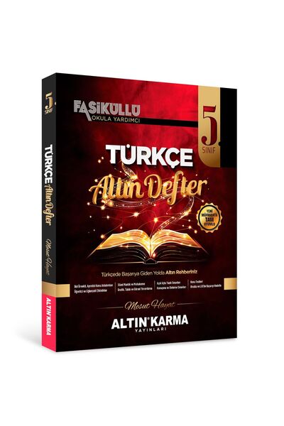 Altın Karma 5.Sınıf Türkçe Altın Defter MESUT HAYAT