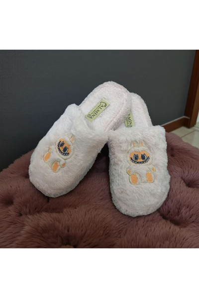 Moda fiesta Women's Fluffy House Slippers – Plush, Winter, Non-Slip Sole Powder