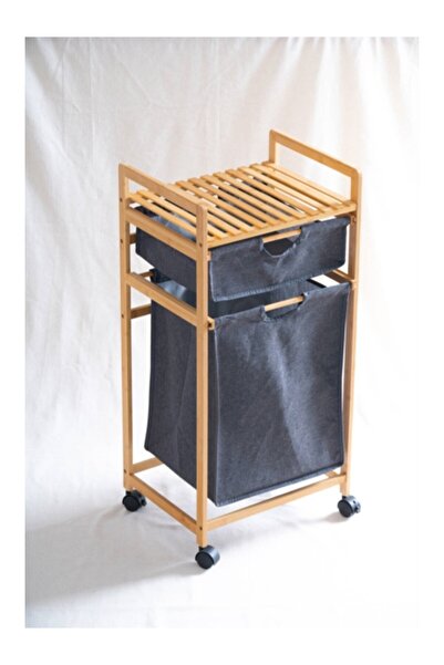 ACAR 482 Бамбуковий кошик для білизни 85 x 41,3 x 32,5 см