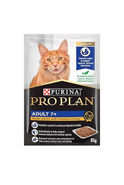 Pro Plan Purina Pro Plan Senior Adult Cat Wet Food with Chicken, 85g Pack