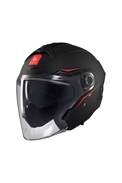 Genel Markalar Cosmo SV OF515SV Solid A1 Mat Siyah Yazlık Motosiklet Kaskı