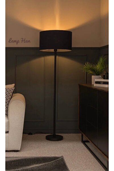 Lamp Han Eba Serisi Modern Abajur Başlıklı Zemin Lambası Lambader