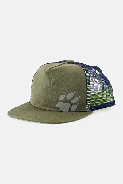 Jack Wolfskin Toddlers Boy Brand Logo Cap, Olive