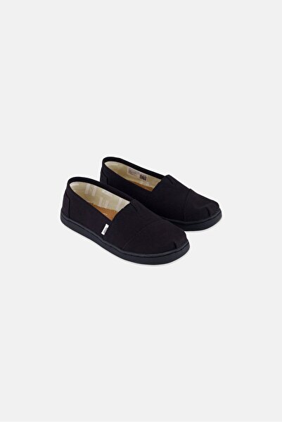 Toms Kids Boy Alpargata Slip On Shoes, Black
