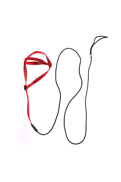 Choice3 حبل تدريب أحمر مانع للعض، مقاس 35 سم - 160 سم، حبل تدريب مضاد للعض، حبل تدريب للطيور والببغاوات