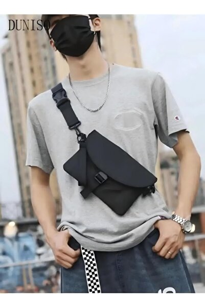 Generic Men's Waterproof Crossbody Bag, Hiking, Multifunctional Fashion Portable Chest Bag