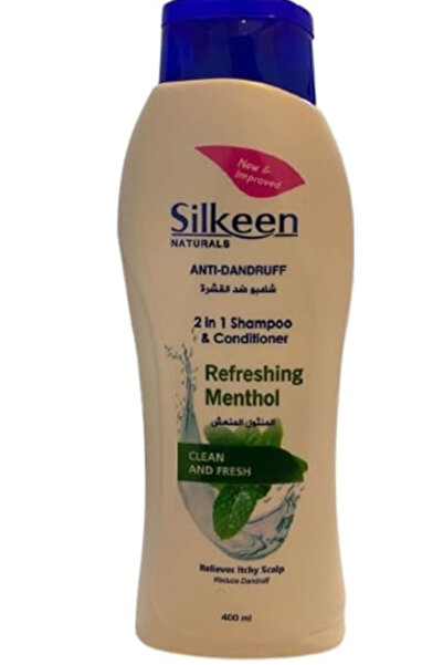 SILKEEN Shampoo Refreshing Menthol – 400 ml (Pack of 6)