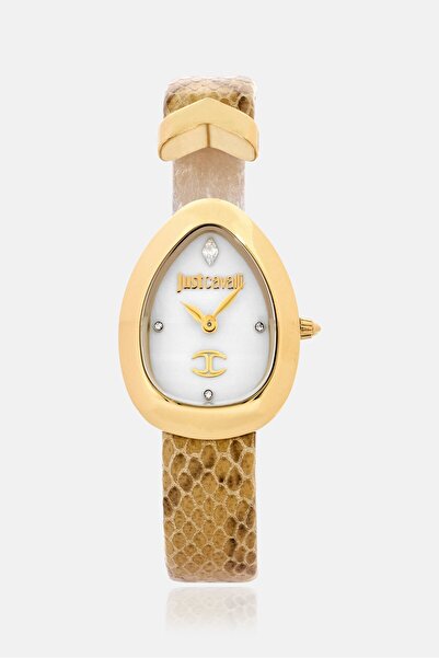 Just Cavalli Women JC1L321L0025 Leather Quartz Watch 24mm, Tan