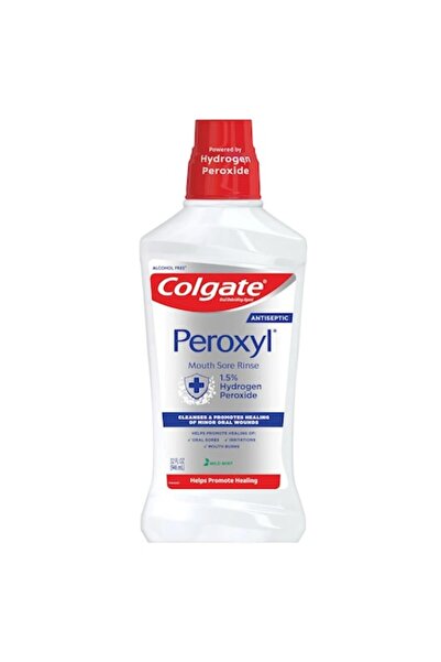 Colgate Peroxylová ústní voda, bělí zuby, čistí a hojí drobné poranění v úste...