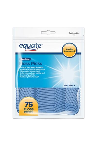 equate Ace dentare Duo-Line, cerate, alunecare ușoară, mentă, 75 buc.