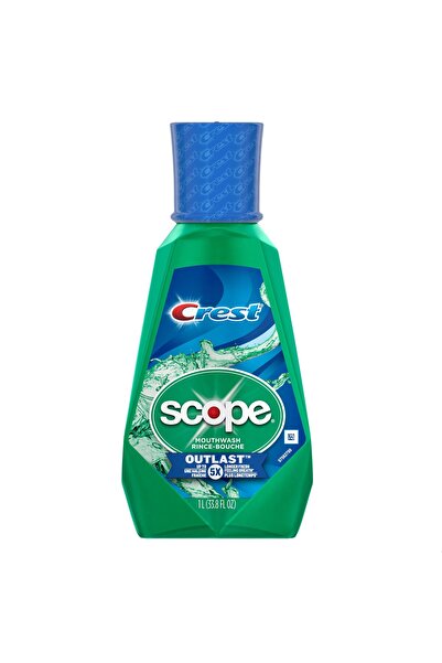 CREST Scope Outlast Mouthwash, 1000ml