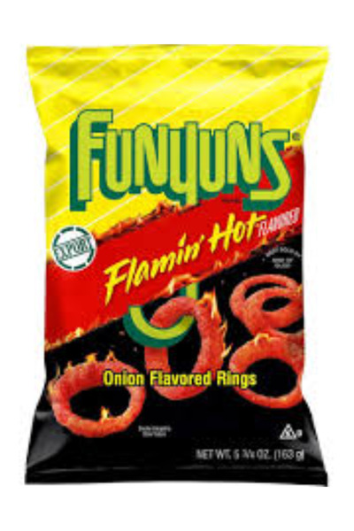 funyuns حلقات بنكهة البصل الحار - ٥٫٧٥ أونصة (١٦٣ غرام)، عبوة من ٤ قطع (للتصدير)