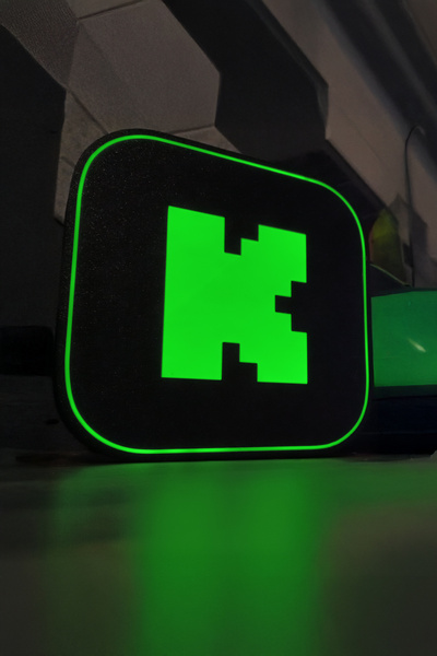 MEK Kick Logo Tasarımlı Gece Lambası Dekoratif Aydınlatma