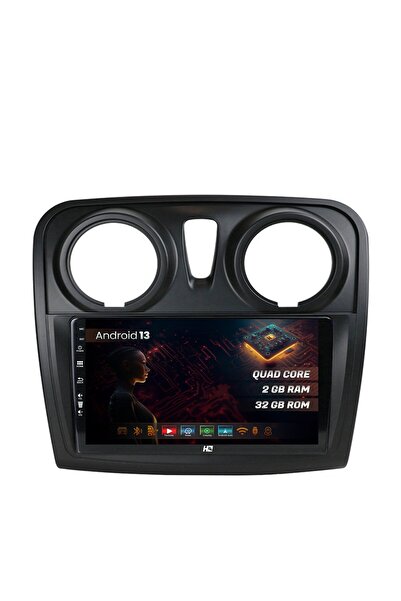 HUB64 Navigatie Dacia Logan/Sandero, 2GB RAM, Android 13, GPS, Wi-FI, Carplay...