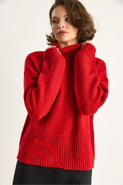 Bianco Lucci Women's Turtleneck Sweater 20251060