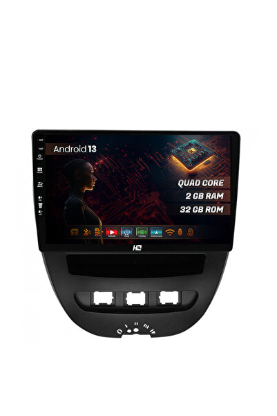 HUB64 Navigatie Toyota AYGO/Citroen C1 (2005-2014), 2GB RAM, Android 13, GPS,...