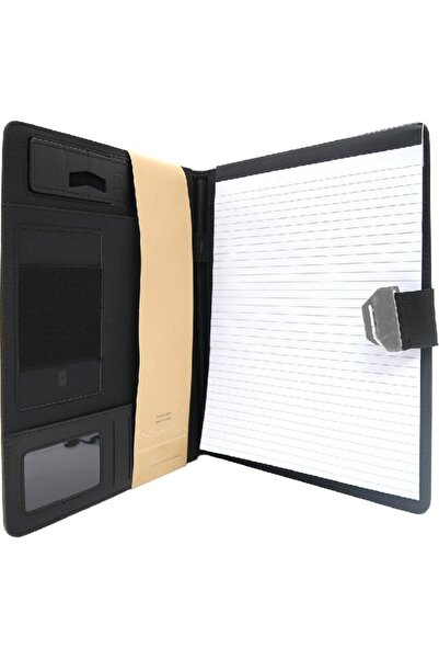 JB محفظة A4 بثلاثة جيوب مع حامل هاتف بني