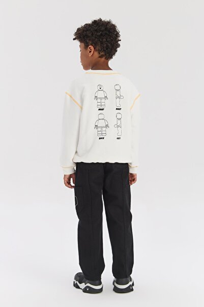 Nebbati Bg Store Boy's Ecru Sweatshirt