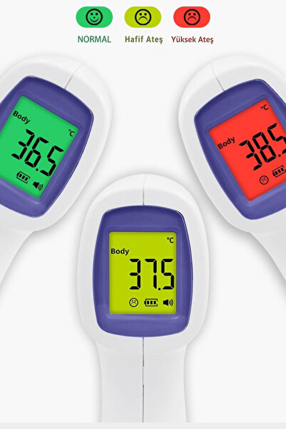 SONEX Temassız Kızılötesi Ateş Ölçer Renkli Ekranlı, Nesne Ve Vücut Ölçer