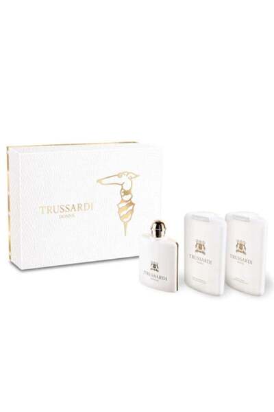 Trussardi مجموعة هدايا دونا أو دو برفيوم من 3 قطع - 100 مل أو دو برفيوم + لوش...
