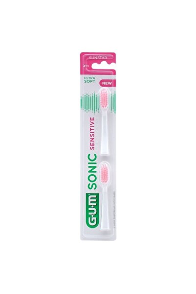GUM Set 2x Rezerve, Gum, Sensitive, Sonic, Capete Standard, pentru Periuta So...