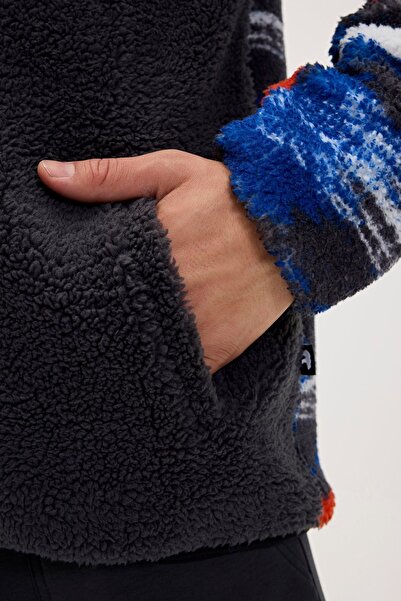 Bad Bear Men's Full-Zip Fleece Sweatshirt Vernon Asphalt