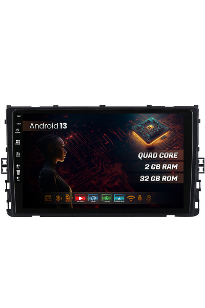 HUB64 Navigatie VW Polo (2018+), 2GB RAM, Android 13, GPS, Wi-FI, Carplay, An...