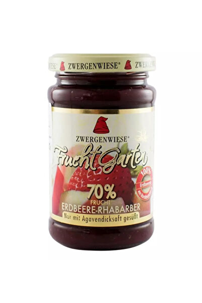 Zwergenwiese Gem bio de capsuni si rubarba, indulcit cu sirop de agave, 225 g
