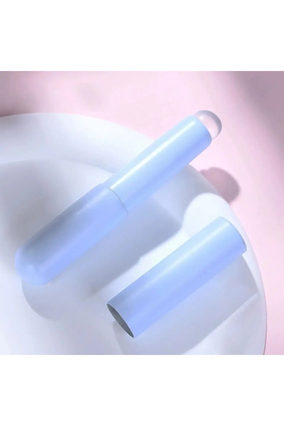 Choice3 فرشاة شفاه زرقاء قابلة لإعادة الاستخدام من CNKESS متعددة الوظائف برأس دائري من السيليكون لفرشاة أحمر الشفاه El