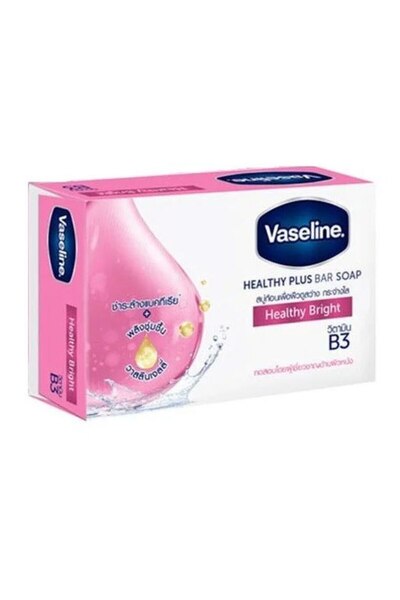Vaseline Săpun solid, vaselină, sănătos și strălucitor, cu vitamina B3 și vaselină, efect de hidratare intensivă, 75