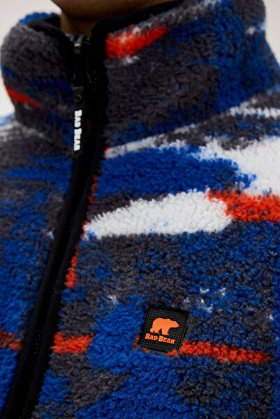 Bad Bear Men's Full-Zip Fleece Sweatshirt Vernon Asphalt