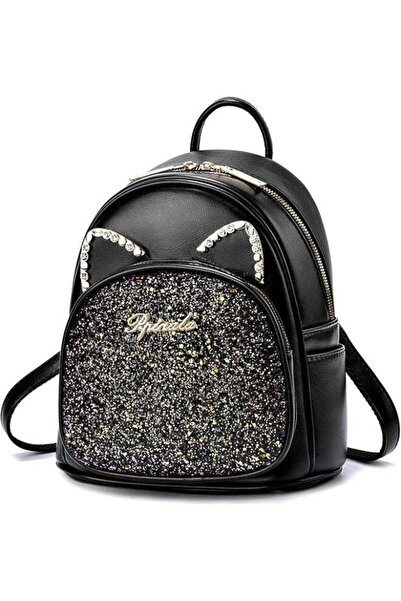 Generic Women's Leather Backpack with Cowhide Pattern Novelty Design Fashion Short Distance Travel B
