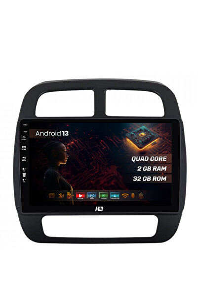 HUB64 Navigatie Dacia Spring (2021- Prezent), 2GB RAM, Android 13, GPS, Wi-FI, Carplay, Android