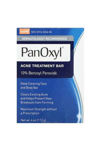panoxyl Săpun solid, PanOxyl, împotriva acneei și erupțiilor cutanate, previne formarea coșurilor, pentru față și corp,