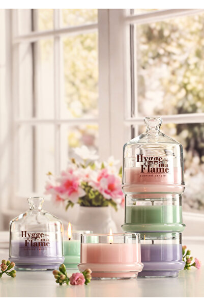 Ruby Mixaura Üç Kat, Tek Mum, Sonsuz Stil Şakayık Kokulu Mum 510gr.