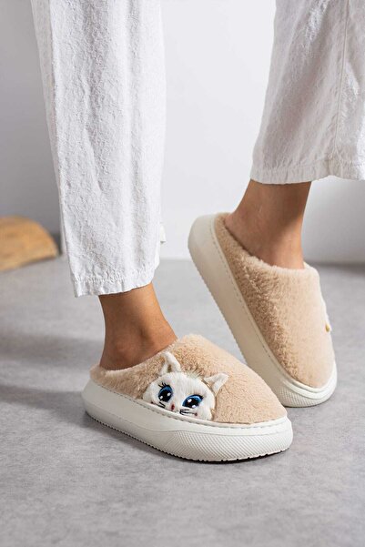 ADIMİST Kadın Kışlık Peluş Panduf Yıkanabilir Hafif Rahat Taban Terlik