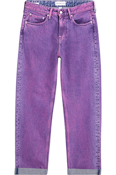 Calvin Klein 90'S STRAIGHT Erkek Mor Kot Pantolon